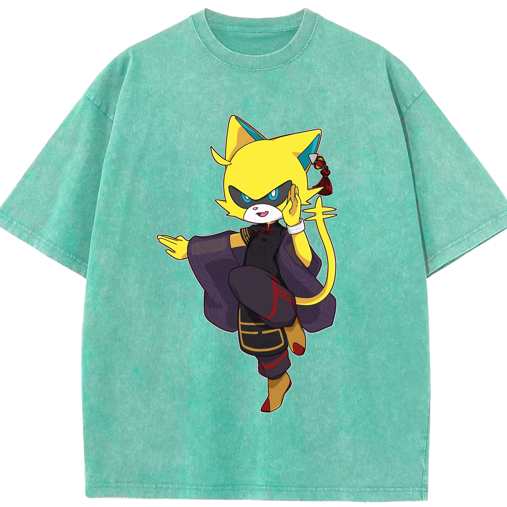 （画像用） 妖怪ウォッチ Yo-kai Watch 綿100% ヴィンテージ風 半袖Tシャツ（フロントプリント）